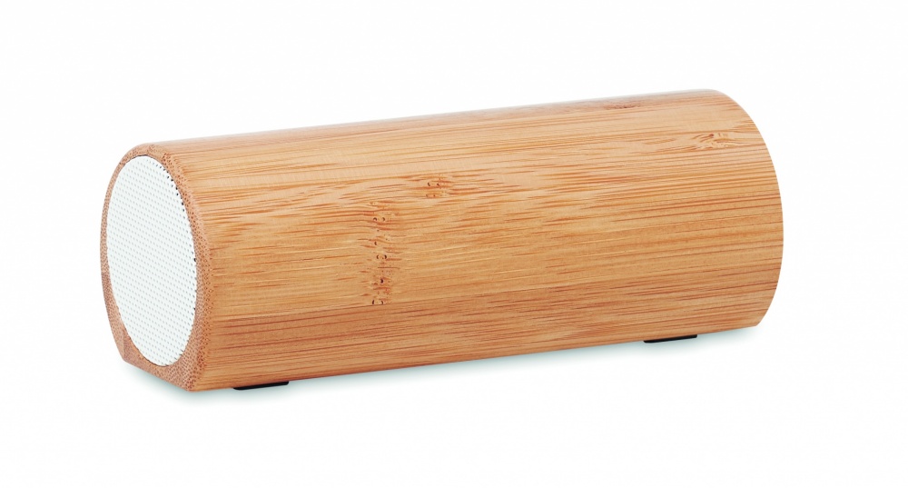 Logotrade promotional gift image of: Wireless bamboo speaker 2x5W