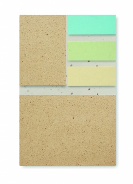 Logo trade corporate gifts picture of: Grass/seed paper memo pad