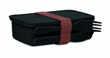 Logo trade promotional gift photo of: Lunch box with cutlery