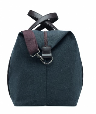 Logo trade promotional giveaways image of: Weekend bag in canvas 450gr/m²