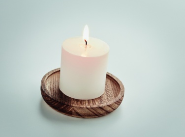 Logotrade corporate gifts photo of: Candle on round wooden base