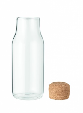 Logotrade promotional gift image of: Glass bottle cork lid 600 ml