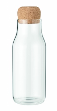 Logo trade promotional product photo of: Glass bottle cork lid 600 ml