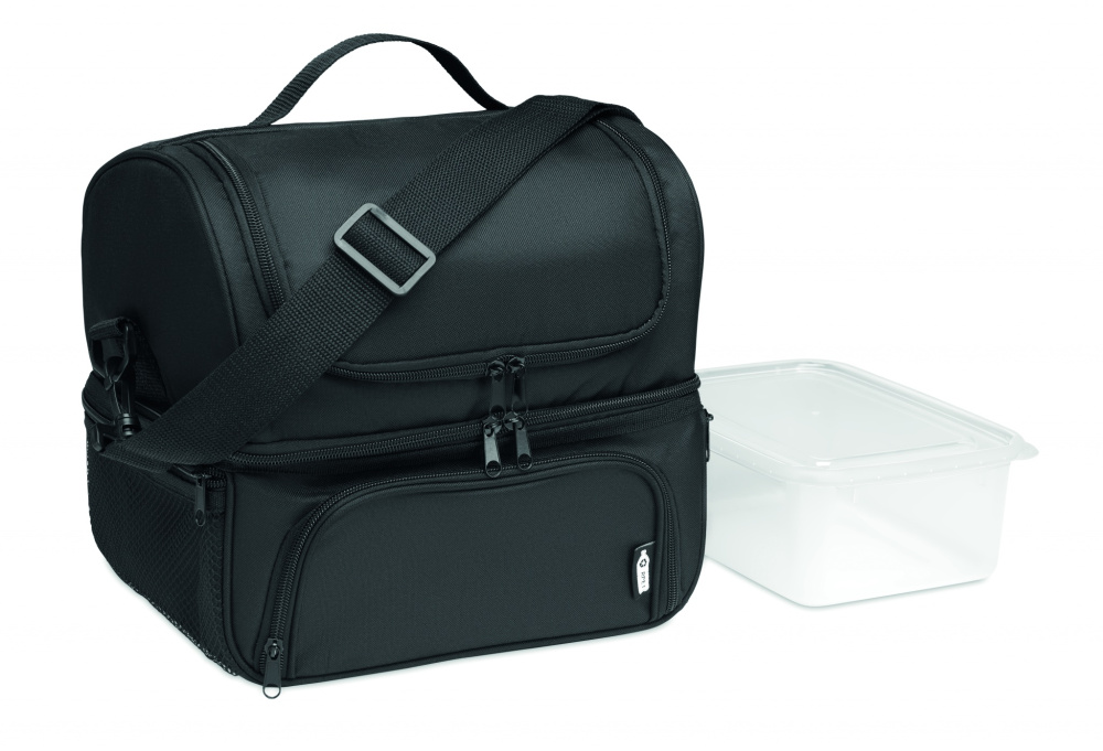 Logo trade promotional merchandise photo of: Cooler bag in 600D RPET