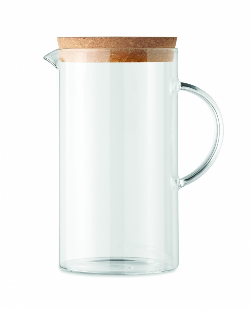 Logo trade advertising products image of: Borosilicate glass decanter 1L