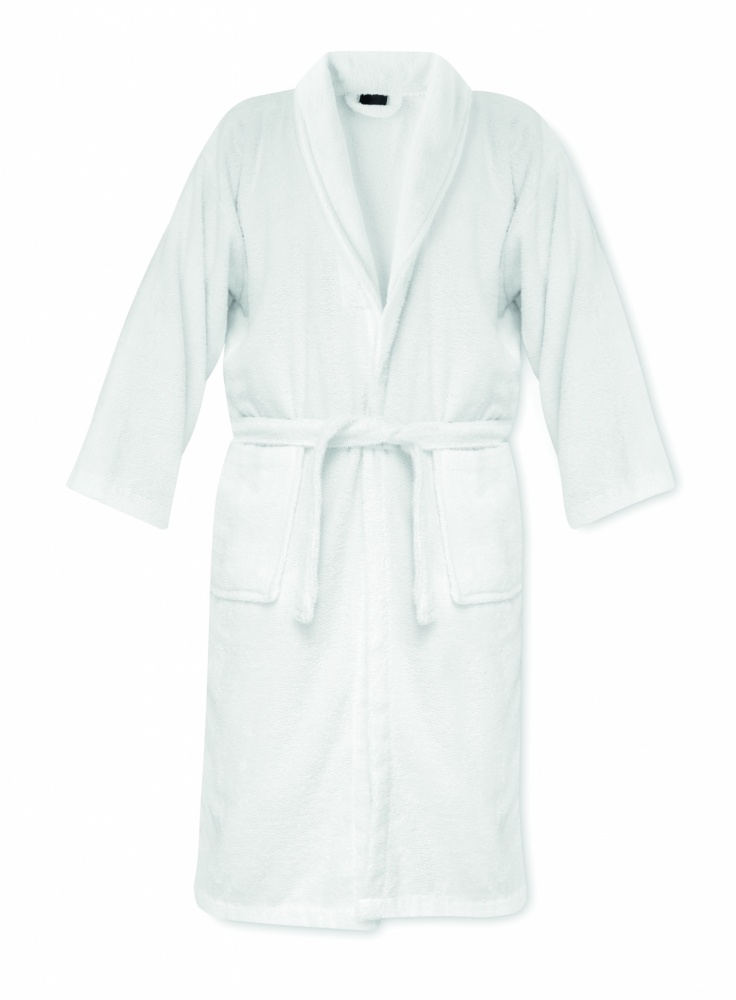Logo trade promotional giveaways image of: Bathrobe organic cotton XL/XXL