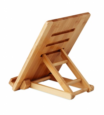 Logo trade promotional product photo of: Bamboo tablet stand TUANUI