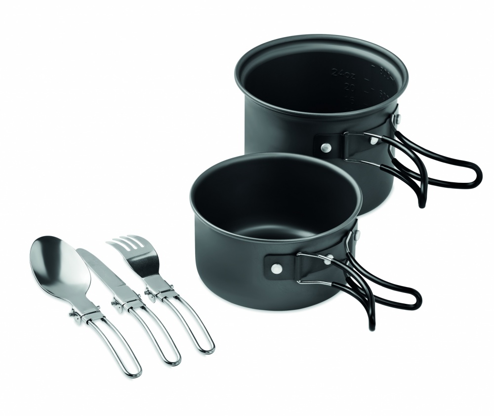 Logotrade promotional merchandise image of: 2 camping pots with cutlery
