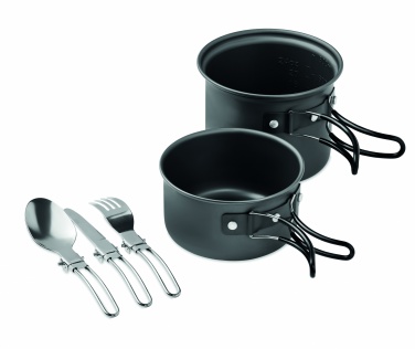 Logotrade promotional merchandise image of: 2 camping pots with cutlery