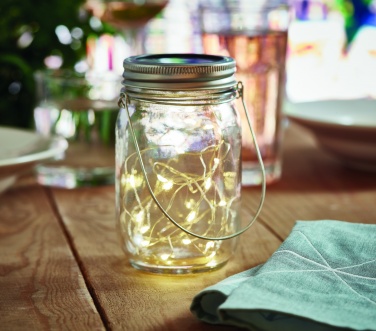 Logotrade promotional item picture of: Solar mason jar outdoor lamp