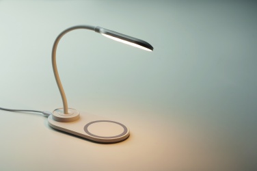 Logo trade business gift photo of: Desktop light and charger 10W
