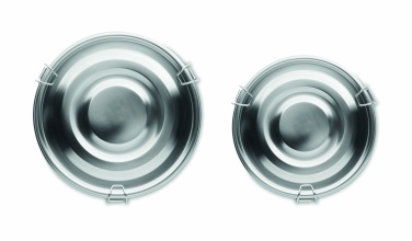 Logo trade promotional giveaways picture of: Set of 2 stainless steel boxes