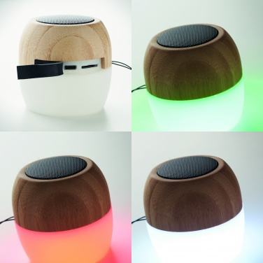 Logo trade advertising products image of: 5.0 wireless bamboo speaker