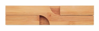 Logo trade promotional gift photo of: Bamboo foldable pot stand