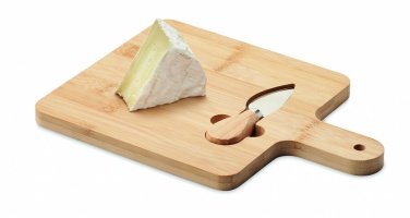 Logotrade promotional merchandise image of: Cheese board set in bamboo Bremen