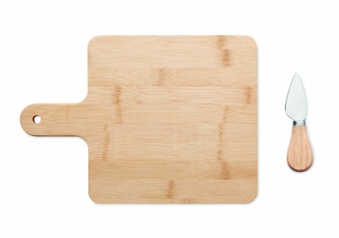 Logotrade promotional merchandise image of: Cheese board set in bamboo Bremen