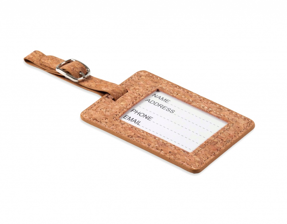 Logotrade promotional product picture of: Cork luggage tag