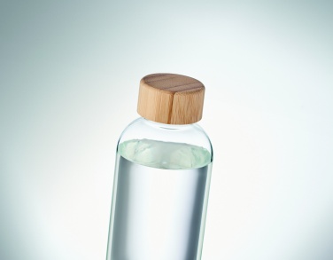 Logo trade promotional items picture of: Glass bottle 650ml bamboo lid