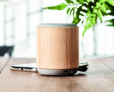 Logo trade promotional items picture of: 5.3 wireless bamboo speaker