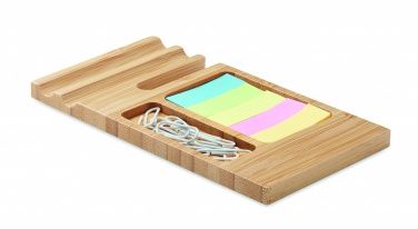 Logo trade promotional items image of: Bamboo desk phone stand