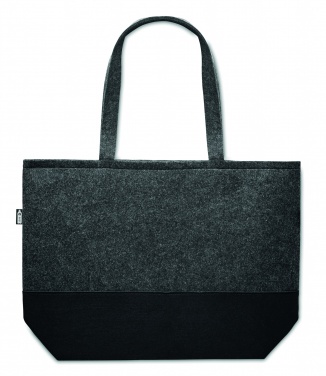 Logo trade promotional merchandise picture of: RPET felt shopping bag