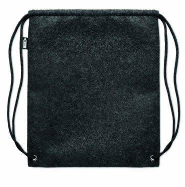 Logo trade corporate gifts picture of: RPET felt drawstring bag