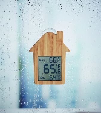 Logo trade corporate gifts picture of: Bamboo weather station HISA