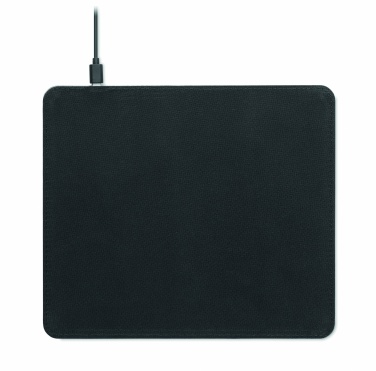 Logo trade business gift photo of: Cork mouse mat charger 15W