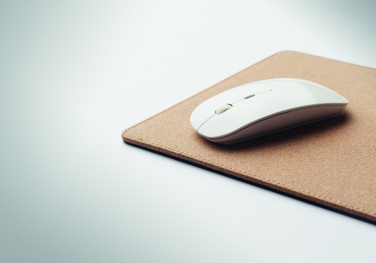 Logo trade corporate gifts image of: Cork mouse mat charger 15W