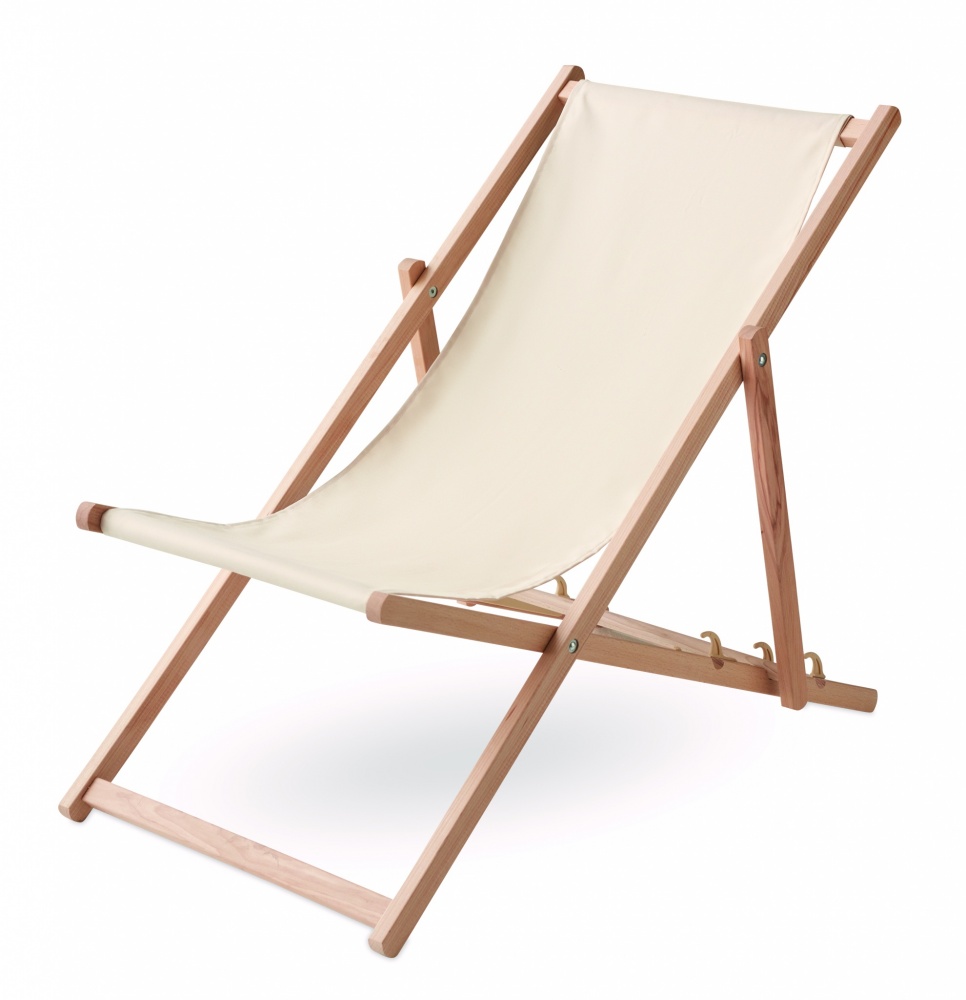 Logo trade promotional item photo of: Beach chair in wood