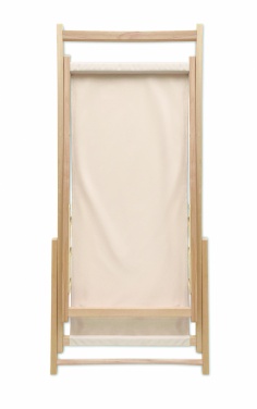 Logo trade promotional merchandise photo of: Beach chair in wood