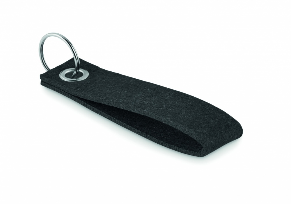 Logotrade promotional giveaways photo of: RPET felt key ring Hämeenlinna