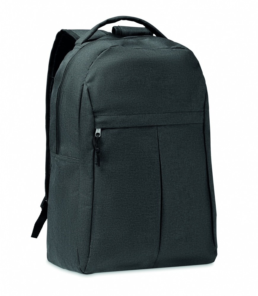 Logo trade promotional giveaways image of: 600D RPET 2 tone backpack