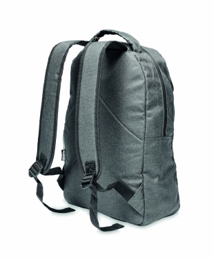 Logo trade promotional merchandise picture of: 600D RPET 2 tone backpack