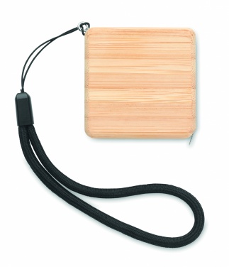 Logotrade advertising product picture of: Measuring tape in bamboo 1m
