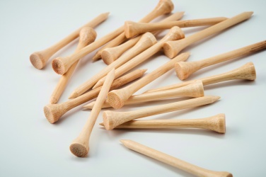 Logo trade promotional merchandise image of: 20 bamboo golf tees set