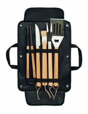 Logo trade promotional item photo of: 5 Barbecue tools in pouch