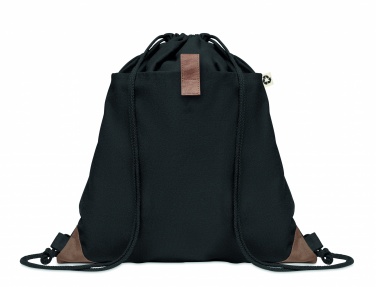 Logo trade advertising products image of: Recycled cotton drawstring bag