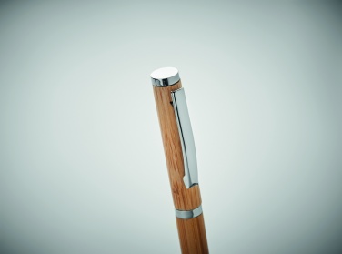 Logo trade promotional product photo of: Bamboo gel pen