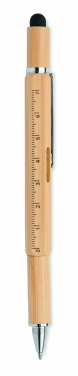 Logo trade promotional gift photo of: Spirit level pen in bamboo