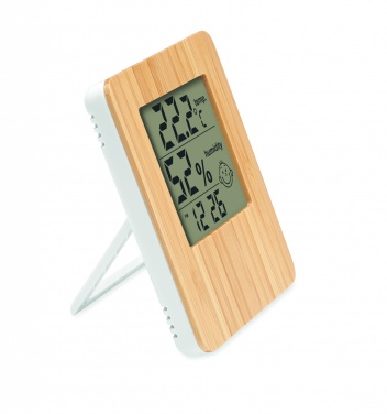 Logotrade corporate gift image of: Bamboo weather station