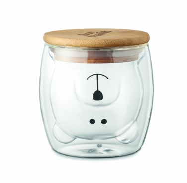 Logo trade promotional products image of: Double wall borosilicate mug