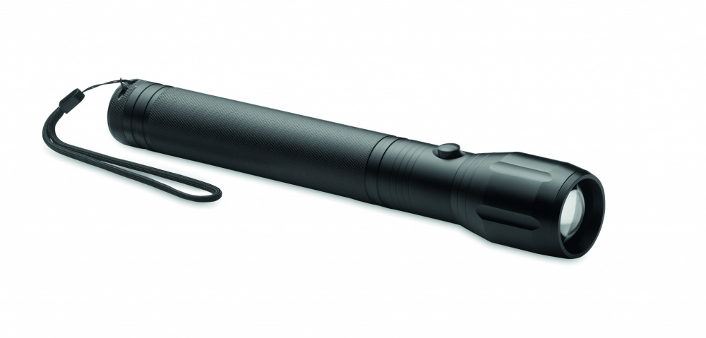 Logo trade promotional items picture of: Large aluminium LED flashlight