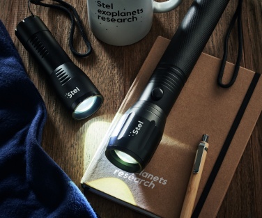 Logo trade promotional product photo of: Large aluminium LED flashlight