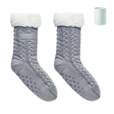 Logo trade promotional giveaway photo of: Pair of slipper sock L