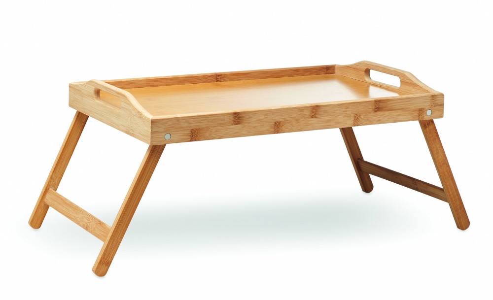 Logo trade promotional gifts picture of: Foldable bamboo tray