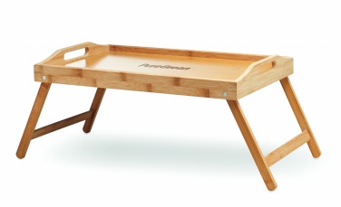 Logo trade promotional item photo of: Foldable bamboo tray
