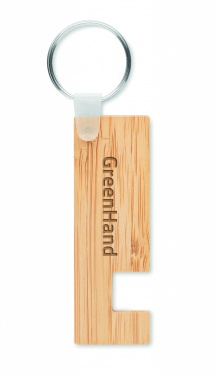 Logotrade promotional merchandise image of: Bamboo stand and key ring Savonlinna