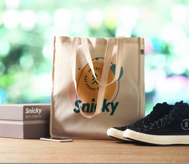 Logotrade promotional giveaway image of: Organic cotton shopping bag
