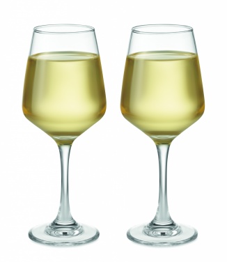 Logo trade promotional gift photo of: Set of 2 wine glasses